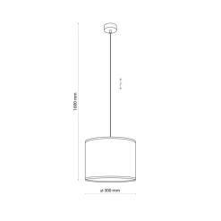 Online Klasyczna lampa wisząca ze słomkowym abażurem TK 4730 z serii LIBERIA Żyrandole Nowoczesne