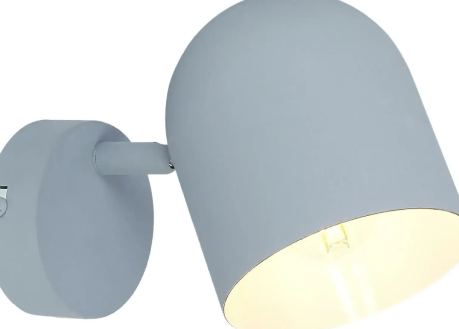 Sklep Kaja Klasyczna, szara, matowa lampa ścienna 91-63205 AZURO | Kaja