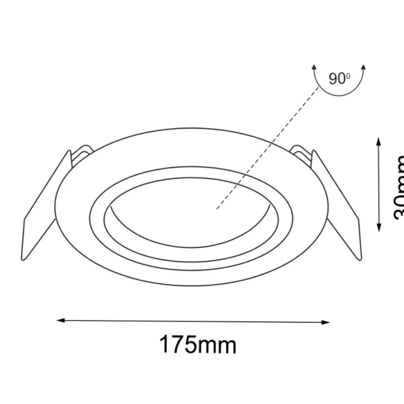 Sklep Kaja Klasyczne, czarne, okrągłe oczko wpustowe ANT 3316 WASABI | Kaja