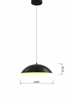 Cheap Klasyczny, czarno-złoty zwis do kuchni WF 6001-104 ROSSKOFF | Kaja Żyrandole Nowoczesne