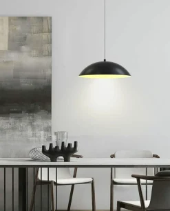 Cheap Klasyczny, czarno-złoty zwis do kuchni WF 6001-104 ROSSKOFF | Kaja Żyrandole Nowoczesne