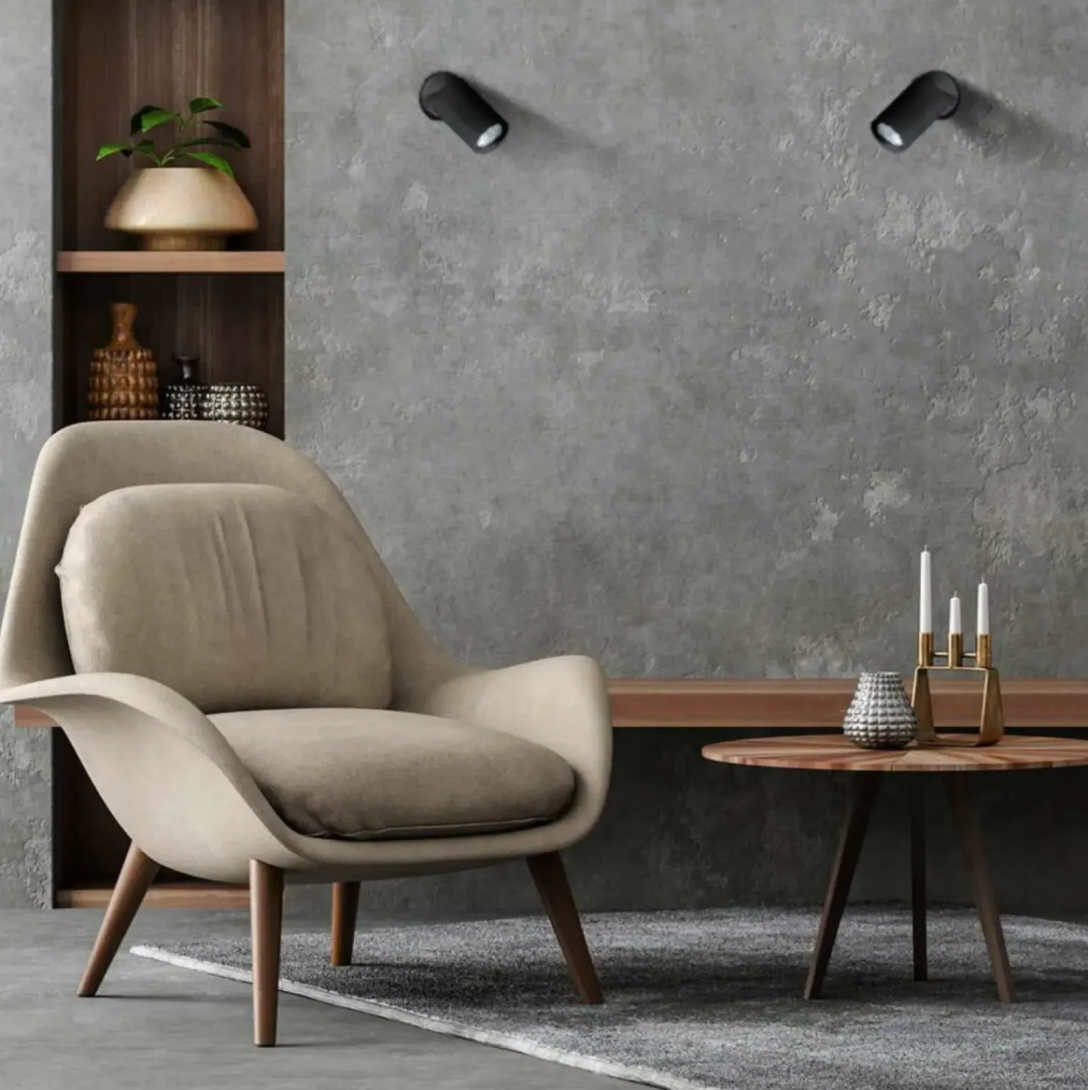 Flash Sale Klasyczny, czarny, regulowany reflektor LP-731/1W BK SNOW | Kaja Żyrandole Nowoczesne