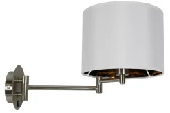 Sklep Kaja Klasyczny kinkiet ścienny z szarym abażurem 21-57532 z serii ALEXIA | Kaja Oświe