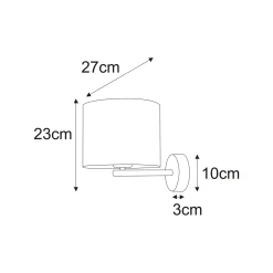 Sklep Kaja Klasyczny kinkiet ścienny z ozdobnym abażurem K-5214 z serii VICTORIA
