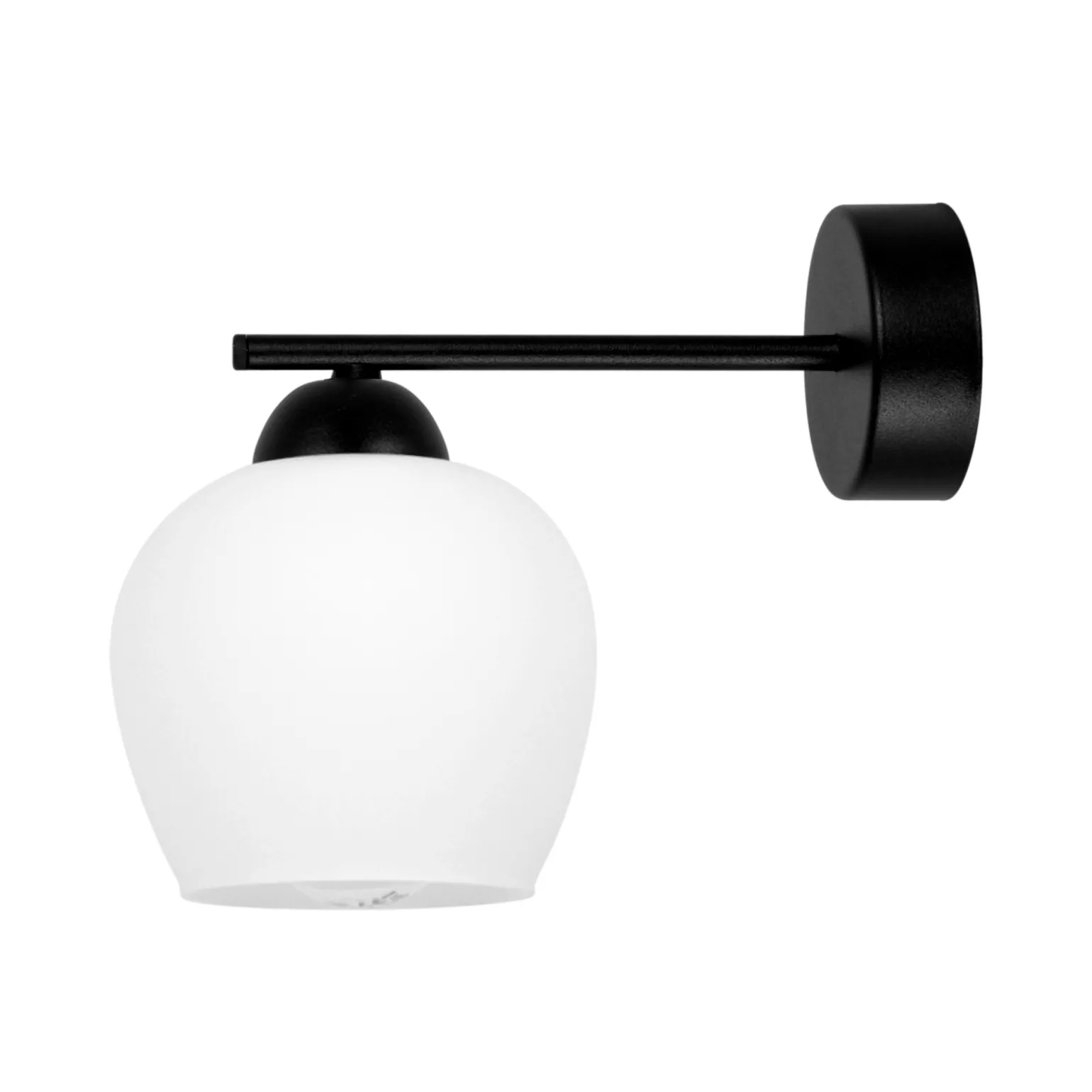 Sklep Kaja Klasyczny kinkiet ścienny z białym kloszem K-5603 z serii ABRO