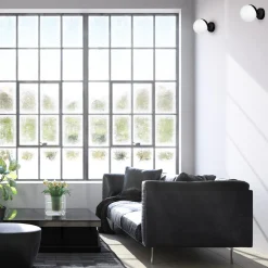 Sklep Kaja Klasyczny kinkiet ścienny z czarną oprawą MLP8854 z serii SFERA | Kaja Oświetlen