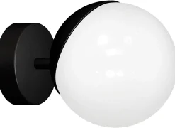 Sklep Kaja Klasyczny kinkiet ścienny z czarną oprawą MLP8854 z serii SFERA | Kaja Oświetlen