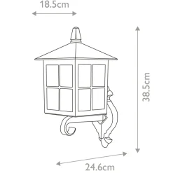 Sklep Kaja Klasyczny kinkiet elewacyjny, na E27 BL17-BLACK z serii WINCHESTER