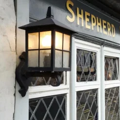 Sklep Kaja Klasyczny kinkiet elewacyjny, na E27 BL17-BLACK z serii WINCHESTER