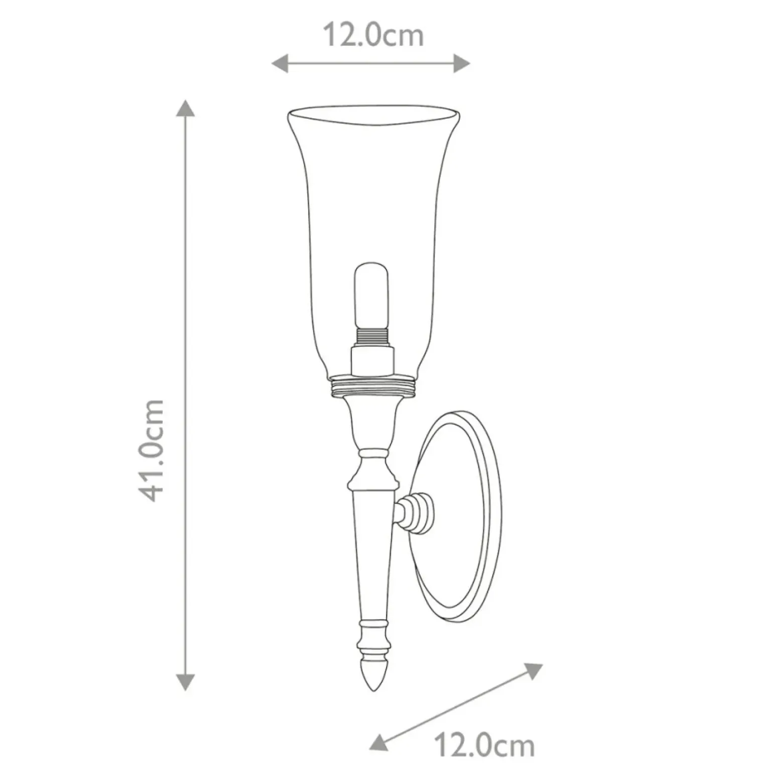 Sklep Kaja Klasyczny kinkiet w kolorze niklu BATH-DRYDEN2-PN z serii DRYDEN