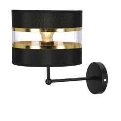Sklep Kaja Klasyczny kinkiet z czarno-m abażurem 21-06134 z serii ANDY
