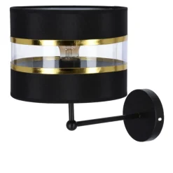 Sklep Kaja Klasyczny kinkiet z czarno-m abażurem 21-06134 z serii ANDY