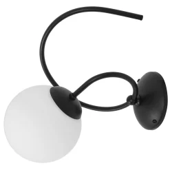 Sklep Kaja Klasyczny kinkiet z mlecznym, kulistym kloszem K-5352 z serii NELA