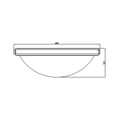 Sklep Kaja Klasyczny plafon, stary mosiądz HK-COLLIER-F-M z serii COLLIER