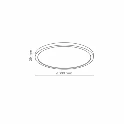 Sklep Kaja Klasyczny plafon sufitowy ze zintegrowanym LED-em TK 6900 z serii AQUA