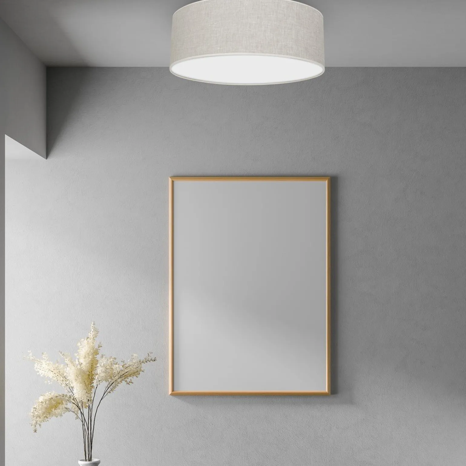 Sklep Kaja Klasyczny plafon w szarym kolorze, do salonu MLP7499 z serii LINO | Kaja Oświetl