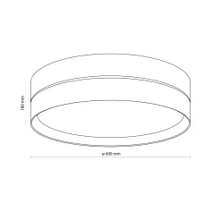 Sklep Kaja Klasyczny plafon z abażurem w stylu boho TK 5774 z serii ECO | Kaja