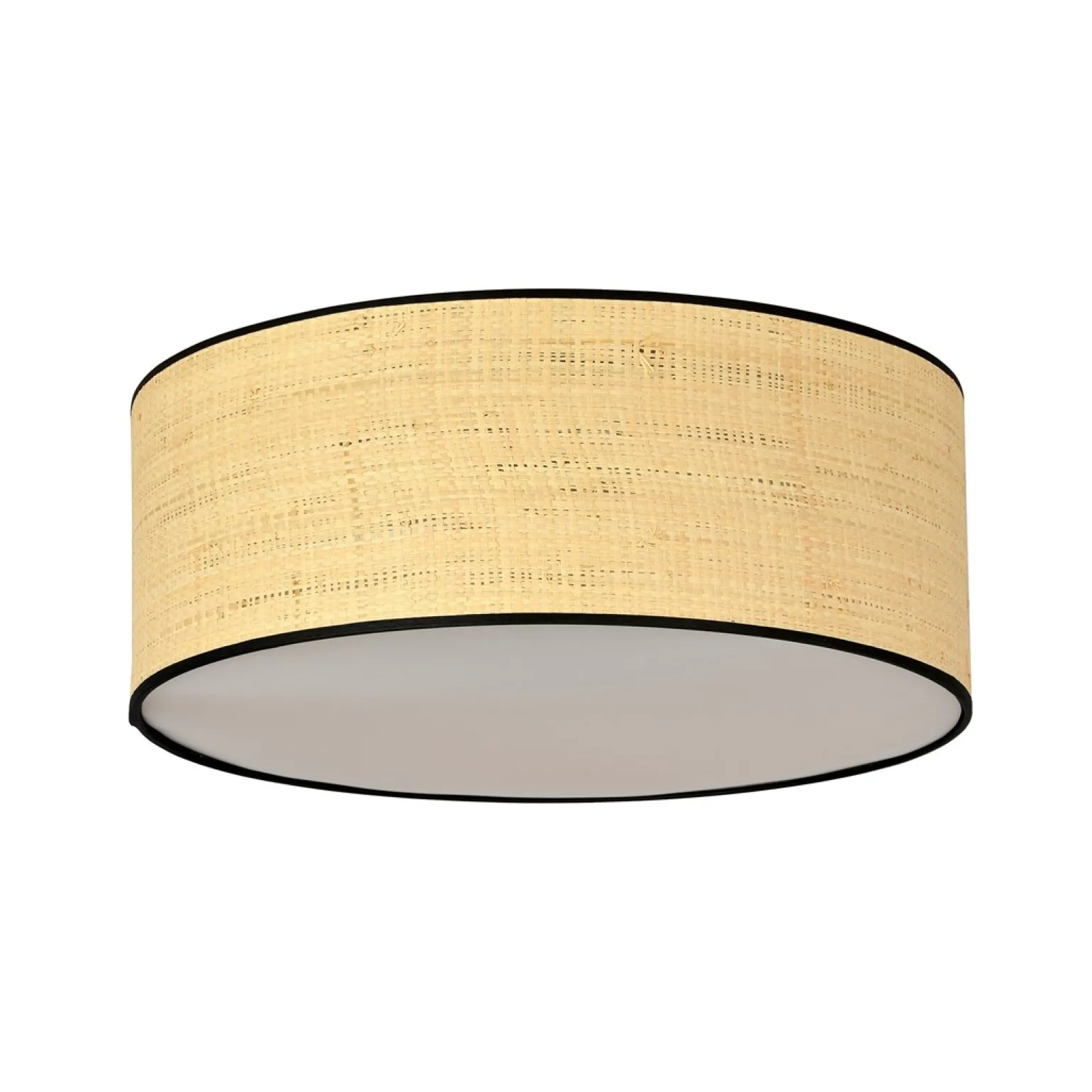 Sklep Kaja Klasyczny plafon z rattanowym abażurem 1149/3 ASTON | Kaja Oświetlenie