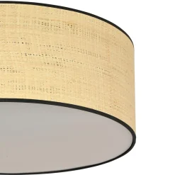 Sklep Kaja Klasyczny plafon z rattanowym abażurem 1149/3 ASTON | Kaja Oświetlenie