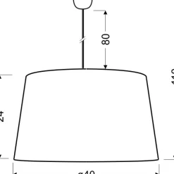 Sklep Kaja Klasyczny żyrandol z abażurem 31-94455 TIGER | Kaja Oświetlenie