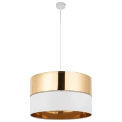 Best Sale Klasyczny żyrandol z biało-złotym abażurem TK 4771 z serii HILTON Żyrandole Nowoczesne