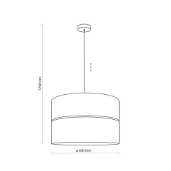 Best Sale Klasyczny żyrandol z biało-złotym abażurem TK 4771 z serii HILTON Żyrandole Nowoczesne