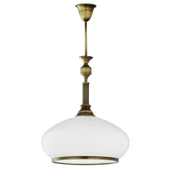 Sklep Kaja Klasyczny żyrandol z białym kloszem JUP 620 ZEUS | Kaja Oświetlenie