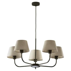 Sklep Kaja Klasyczny żyrandol z lnianymi abażurami TK 3989 CHICAGO | Kaja