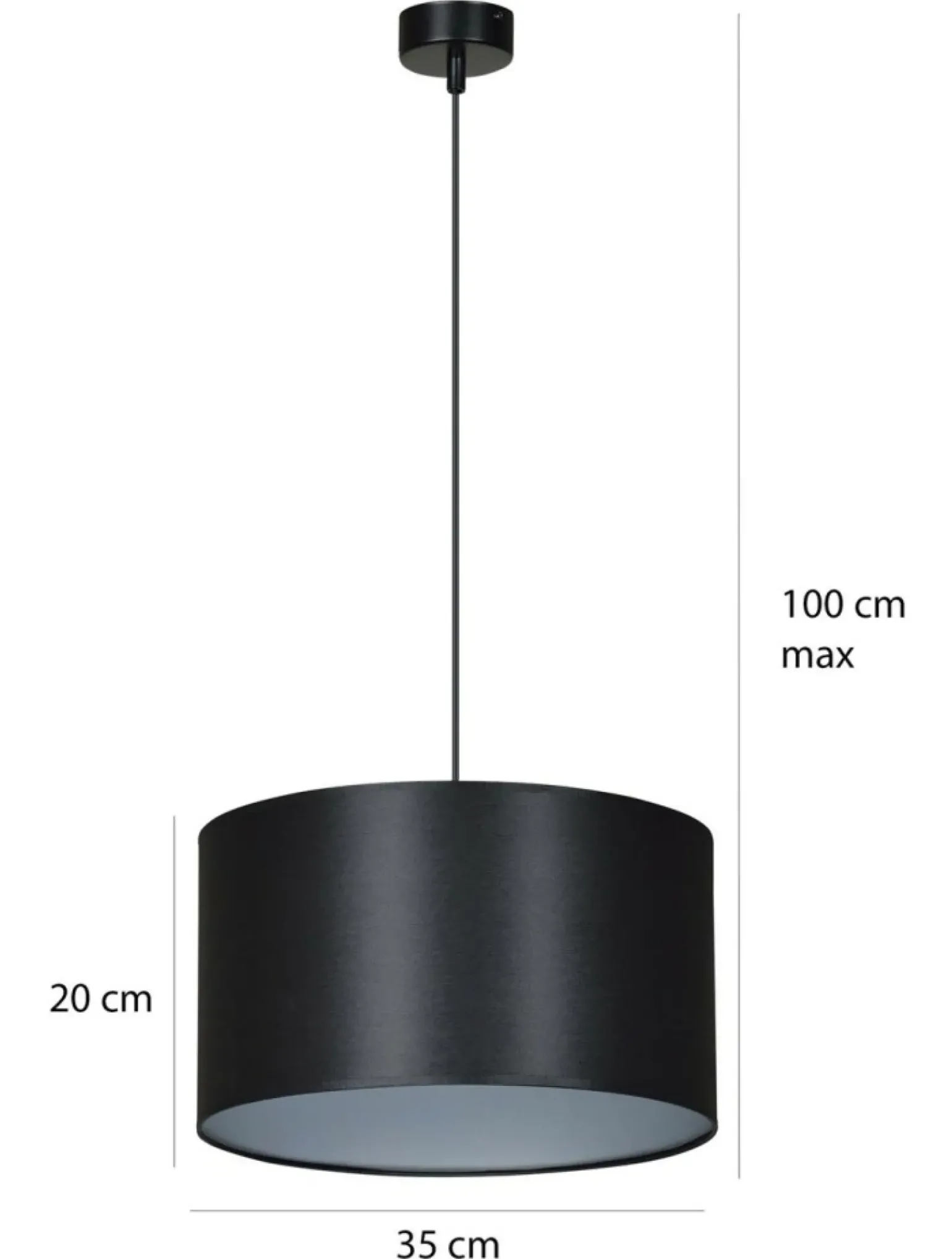 Best Sale Klasyczny żyrandol z okrągłym abażurem 185/1 ROTO | Kaja Oświetlenie Żyrandole Nowoczesne