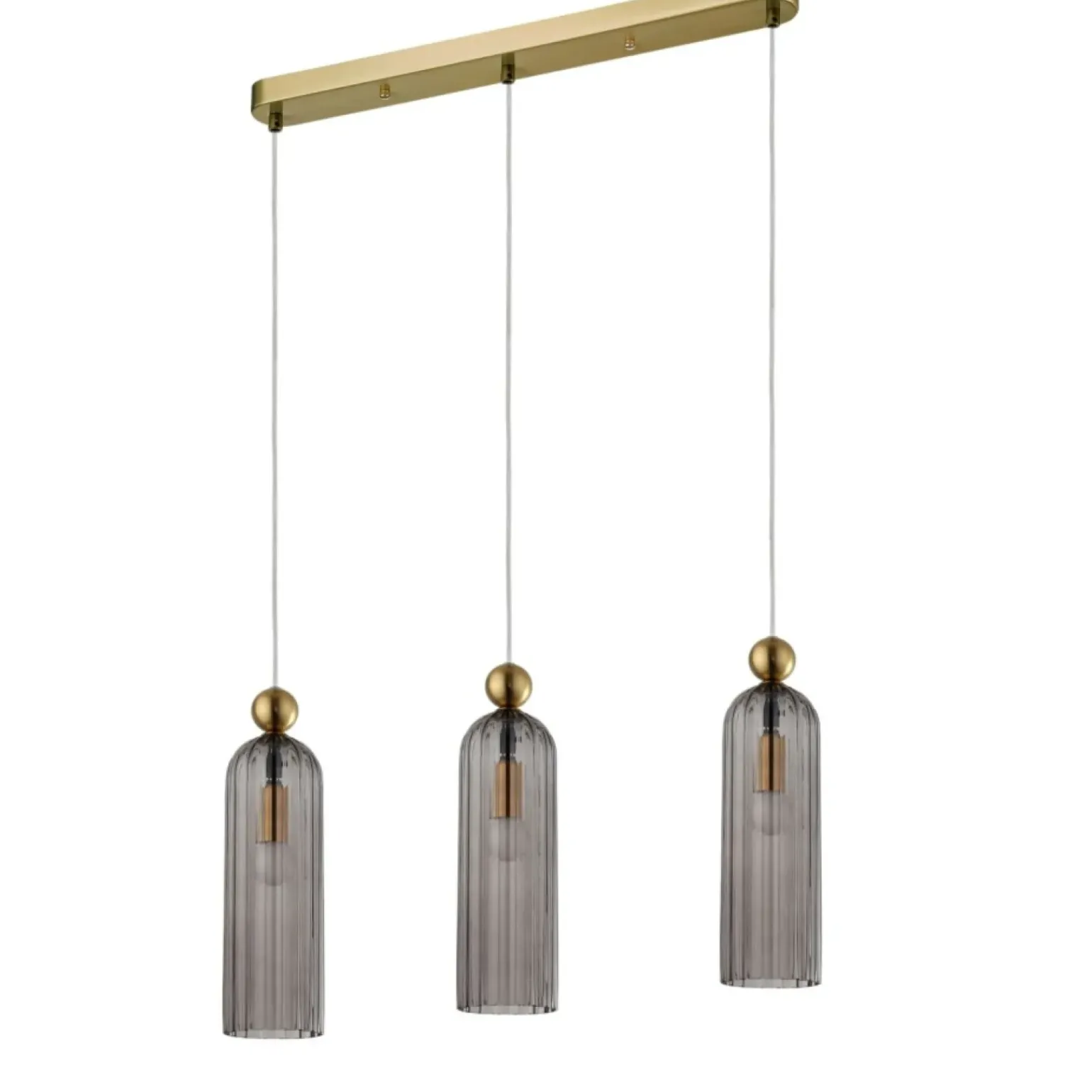 Clearance Klimatyczna lampa wisząca nad stół LP-939/3L SMOKED z serii PIEGA Żyrandole Nowoczesne