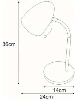 Sklep Kaja Kolorowa lampka biurkowa do nauki K-MT-200 ŻÓŁTY KAJTEK | Kaja