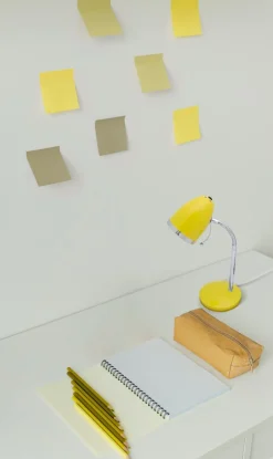 Sklep Kaja Kolorowa lampka biurkowa do nauki K-MT-200 ŻÓŁTY KAJTEK | Kaja