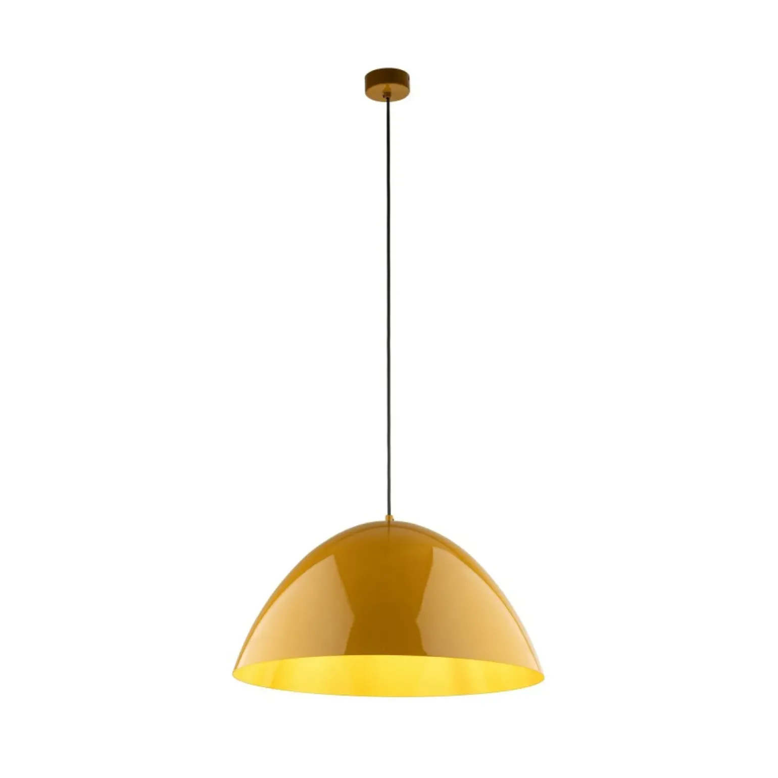 Best Sale Kopułowa lampa wisząca do kuchni TK 10264 FARO OCHRA | Kaja Żyrandole Nowoczesne