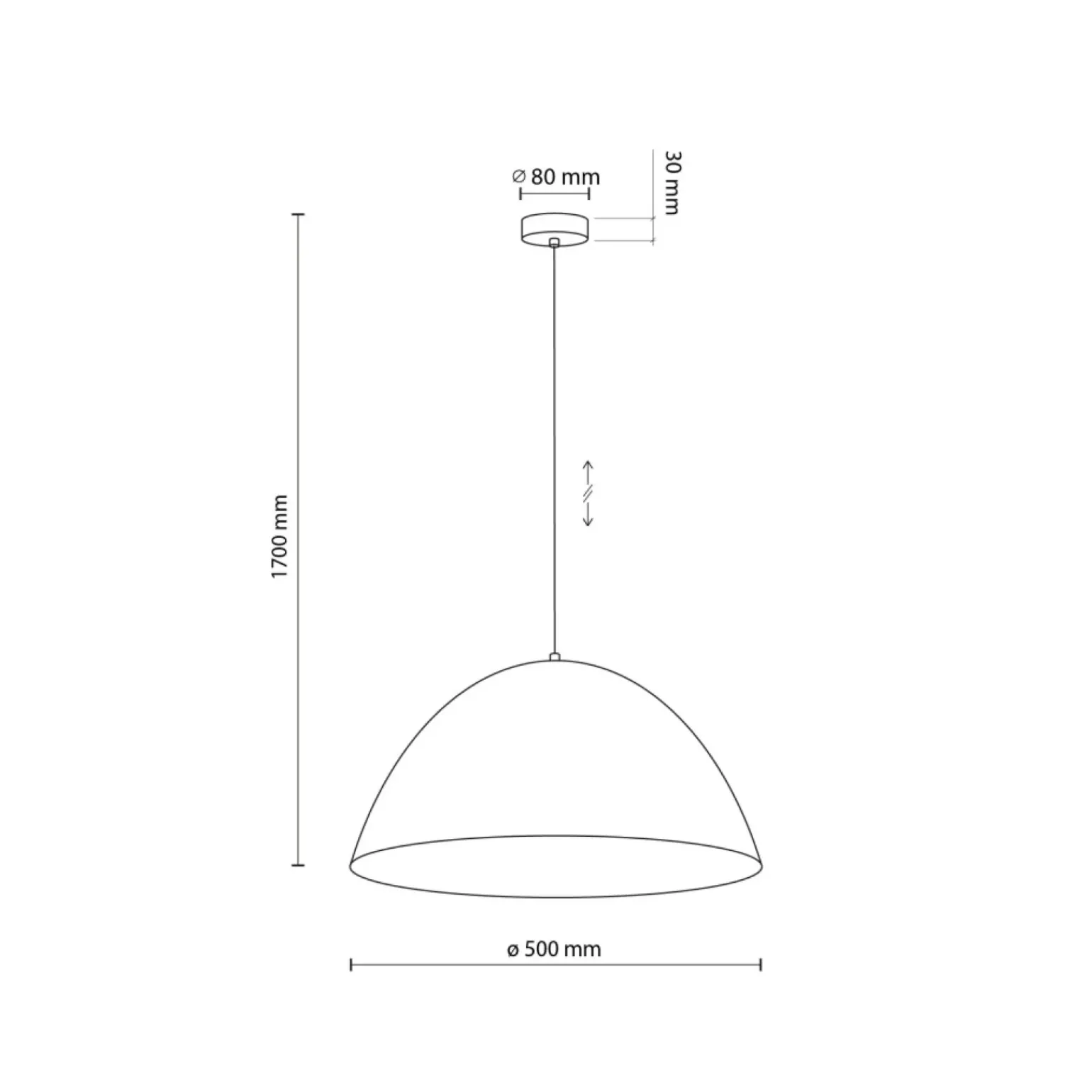 Best Sale Kopułowa lampa wisząca do kuchni TK 10264 FARO OCHRA | Kaja Żyrandole Nowoczesne