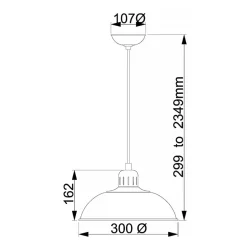 Flash Sale Kremowa lampa wisząca, klasyka FRANKLIN-P-CR z serii FRANKLIN Żyrandole Nowoczesne