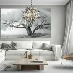 Best Królewska, kryształowa lampa wisząca do salonu ML0402 CROWN | Kaja Żyrandole Nowoczesne