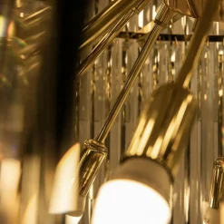 Hot Królewska, kryształowa lampa wisząca ZM 19002/40-GLD LUXE | Kaja Żyrandole Nowoczesne