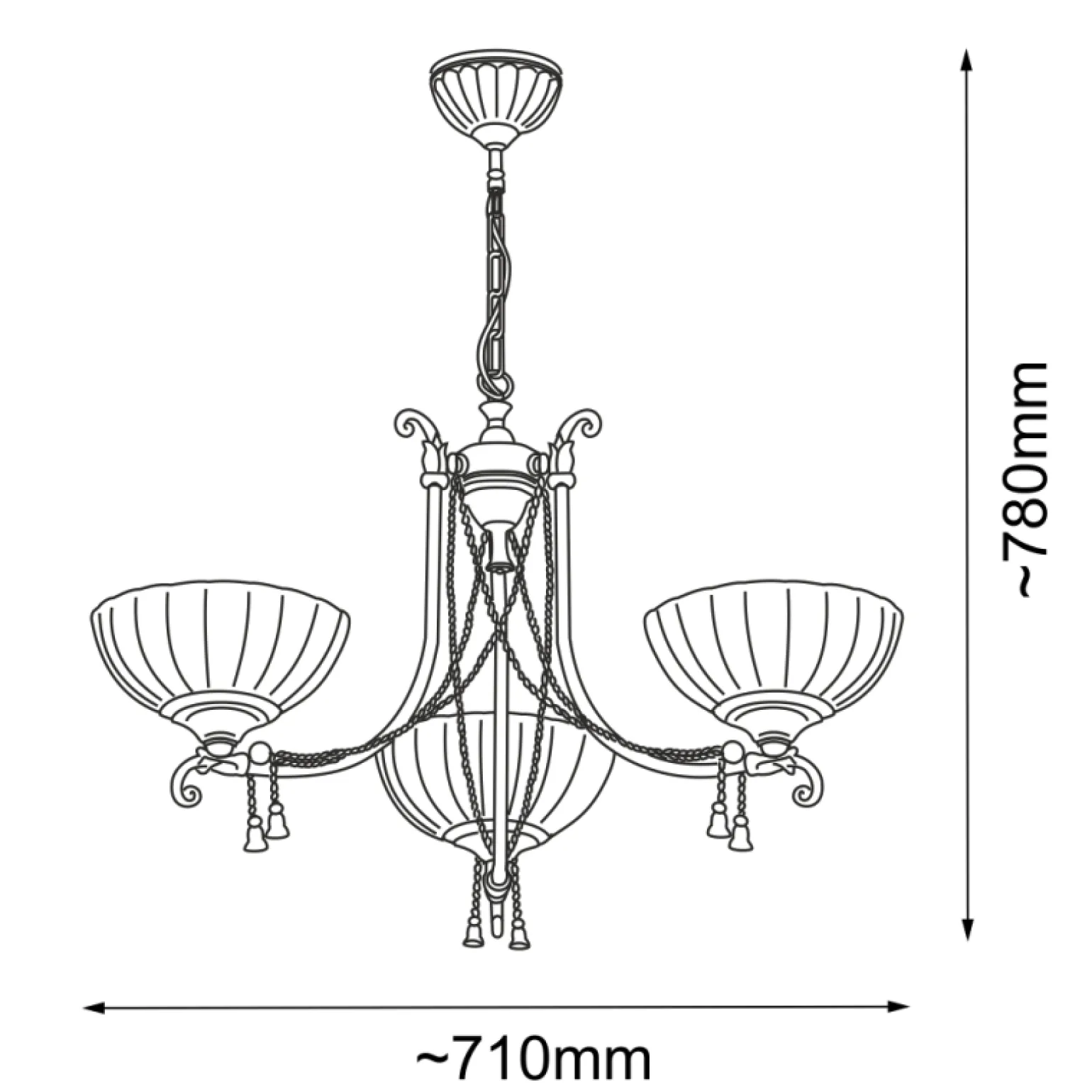Sklep Kaja Królewska lampa wisząca w stylu retro ANT 8313 GRANADA | Kaja