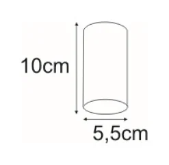 Sklep Kaja Krótka oprawa punktowa, tuba GU10 20cm K-4821 ADRIA | Kaja Oświetlenie