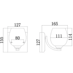 Sklep Kaja Kryształowa lampa chrom FE-KALLI1-BATH z serii KALLI