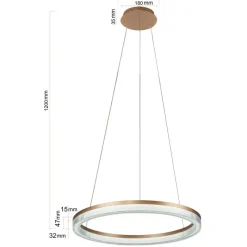 Flash Sale Kryształowa lampa ⌀60cm LP-033/1P S GD CRISTAL TRIANGLE MIDWAY | Kaja Żyrandole Nowoczesne