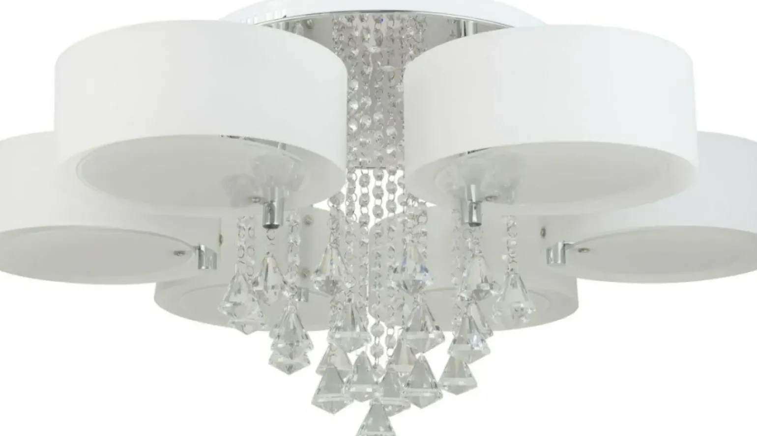 Shop Kryształowa lampa sufitowa z abażurami DRS8006/5 8C | Kaja Oświetlenie Żyrandole Nowoczesne