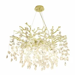 Fashion Kryształowa lampa wisząca drzewko MD4115-1-EGN CINDY | Kaja Żyrandole Nowoczesne