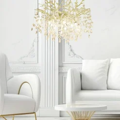 Fashion Kryształowa lampa wisząca drzewko MD4115-1-EGN CINDY | Kaja Żyrandole Nowoczesne