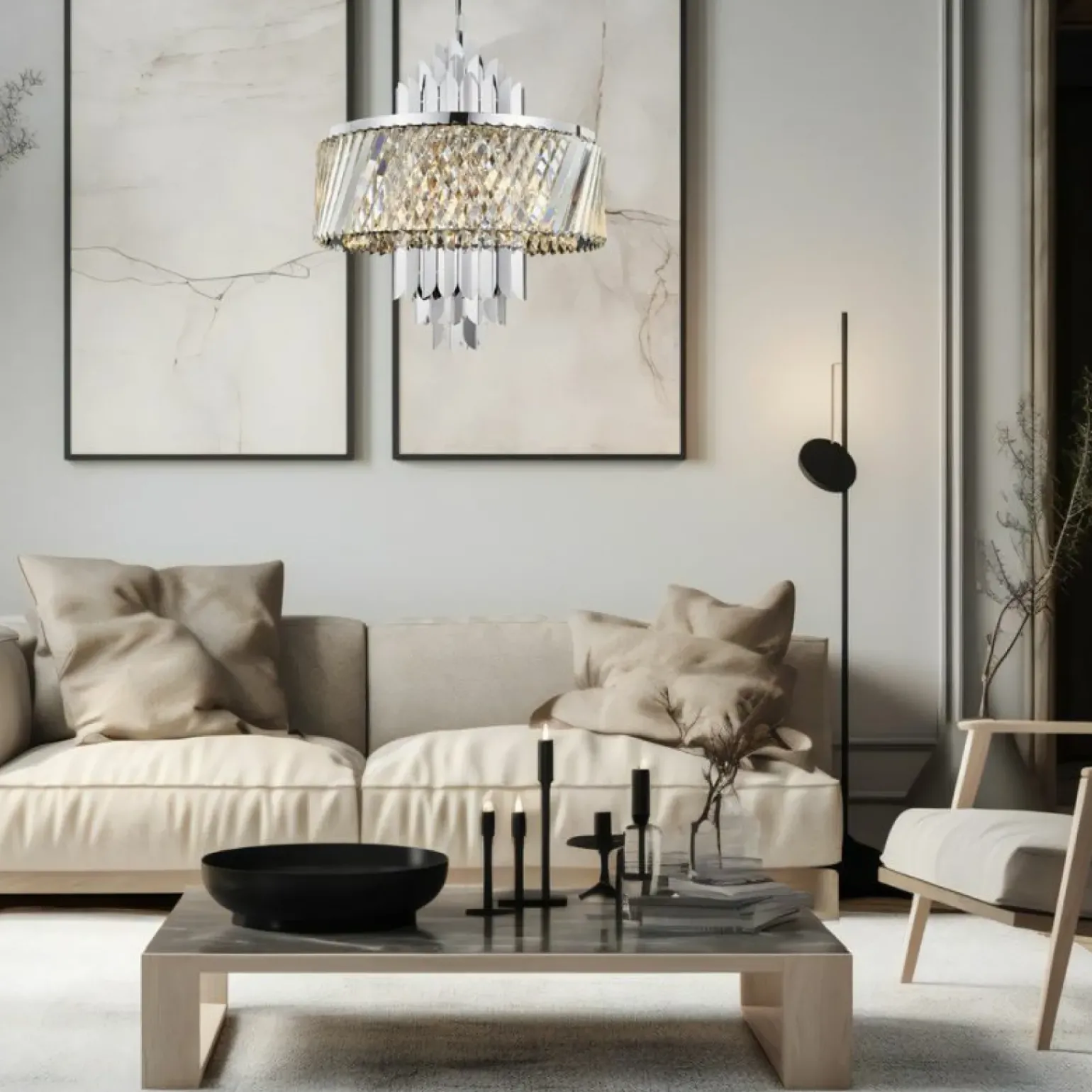 Cheap Kryształowa lampa wisząca w stylu glamour ML0410 MARGOT | Kaja Żyrandole Nowoczesne