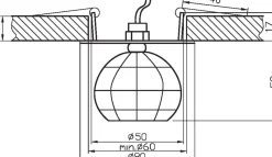 Sklep Kaja Kryształowa oprawa podtynkowa na trzonek G4 2286658 | Kaja Oświetlenie