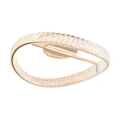 Sklep Kaja Kryształowa, złota lampa sufitowa LED MX3317-1-3GT GANO | Kaja