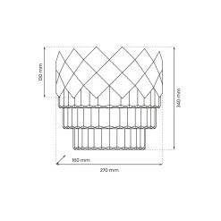 Sklep Kaja Kryształowy kinkiet ścienny do sypialni ML8887 z serii CARISMA | Kaja Oświetleni