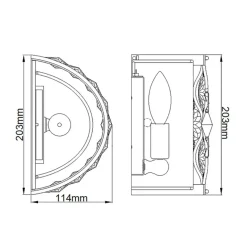 Sklep Kaja Kryształowy kinkiet, oksydowany srebrny FE-LUCIA1 z serii LUCIA