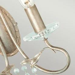 Sklep Kaja Kryształowy kinkiet, patyna CRT2-SILVER-GOLD z serii CHRISTINA